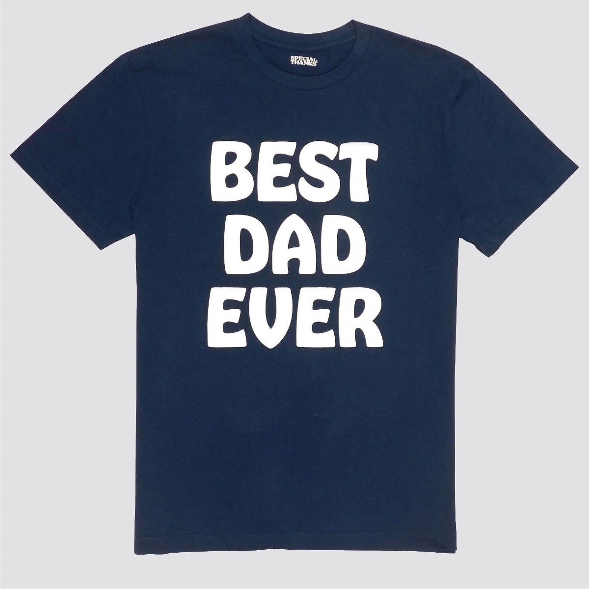 Men's Special Thanks Best Dad Ever Short Sleeve Graphic T-Shirt - Navy Blue | Target