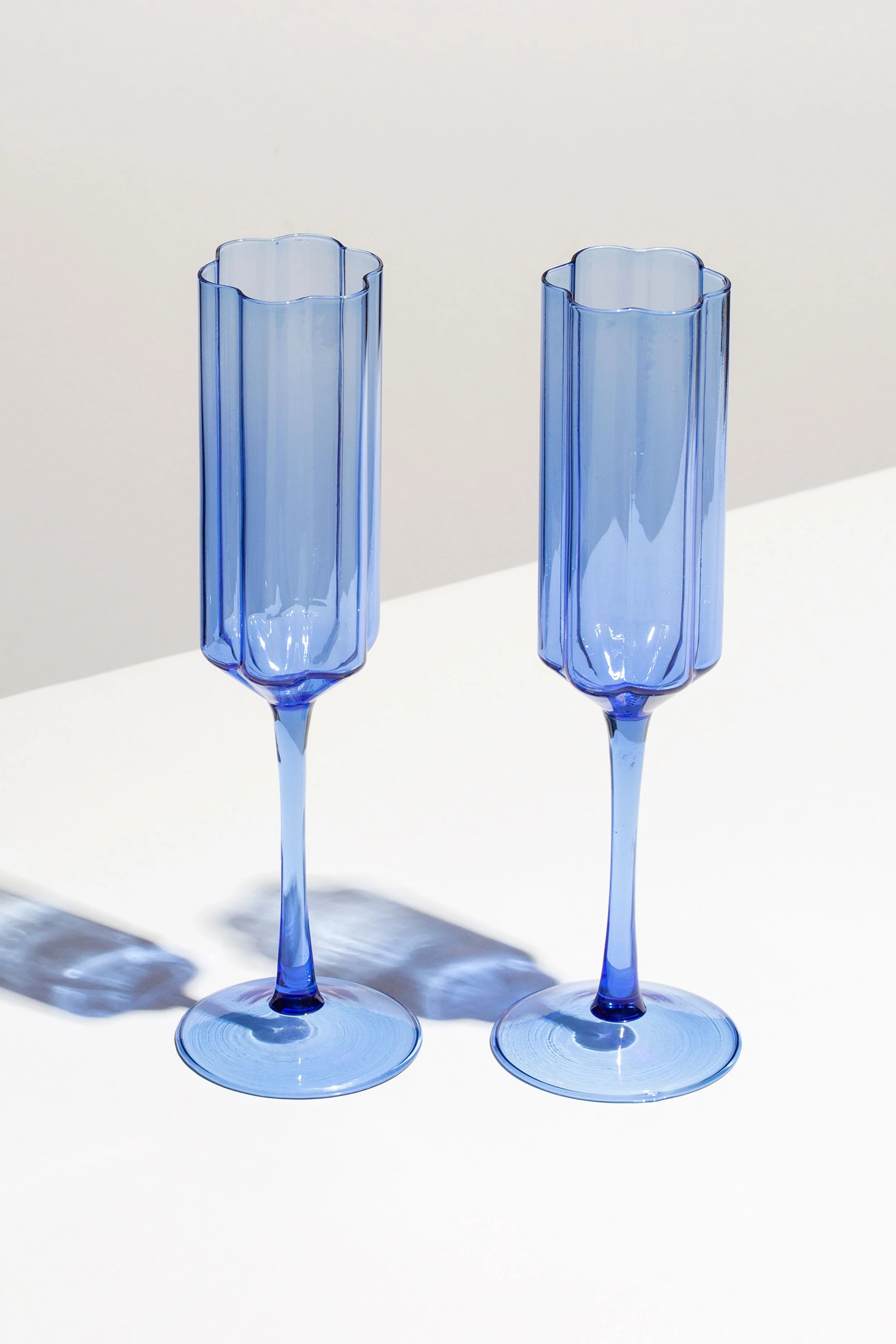 Blue Wave Flutes (Set of 2) | Tuckernuck (US)