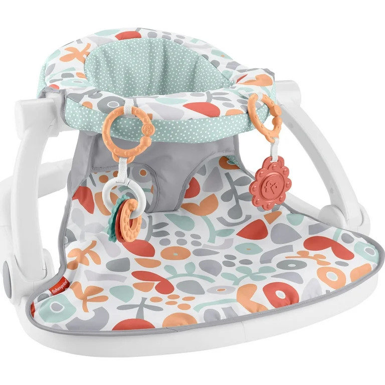 Fisher-Price Sit-Me-up Floor Seat Portable Baby Infant Chair with Snack Tray and Toys, Fresh Flor... | Walmart (US)