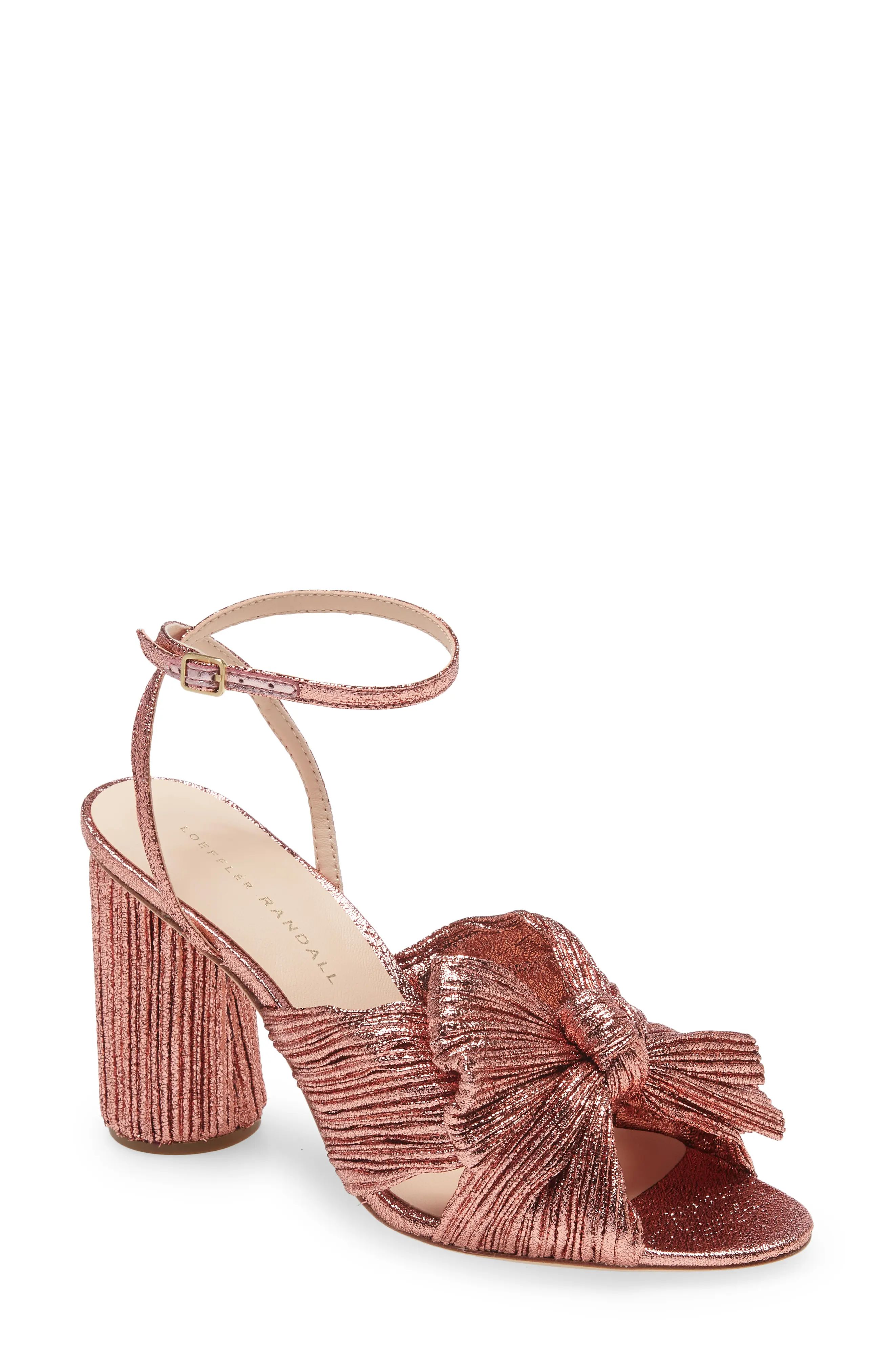 Loeffler Randall Camellia Knotted Sandal in Metro at Nordstrom, Size 6 | Nordstrom