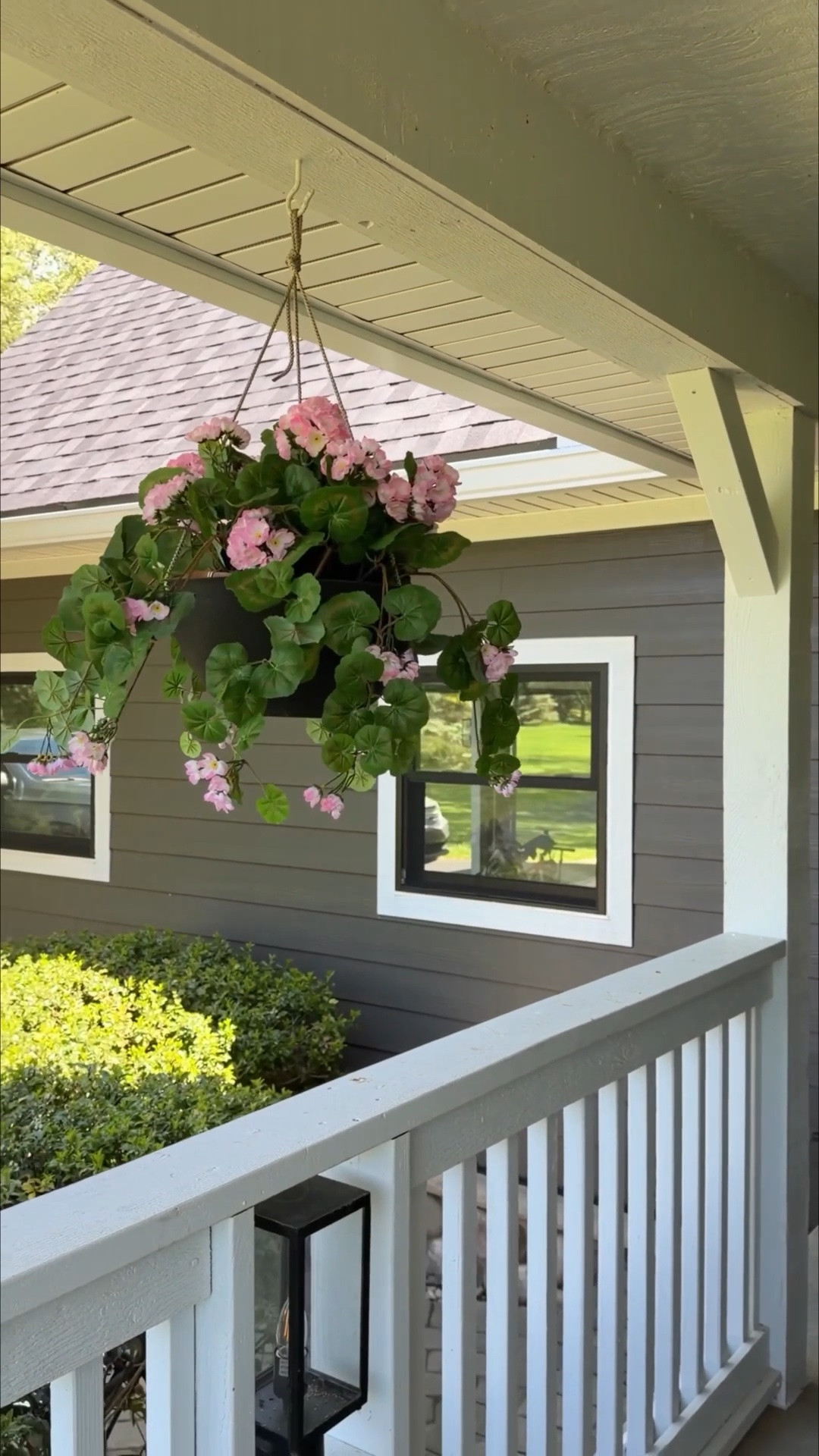 The most gorgeous faux hanging plants for your porch!! up to 70% off with the Wayfair Memorial Day sale. Also linking my outfit for you! I’m 5ft and wearing a size 4 in the pant!