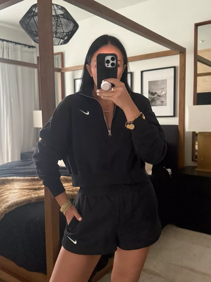 Nike Sportswear Phoenix Fleece wearing size medium. Nike Sportswear Phoenix Fleece wearing size small.

