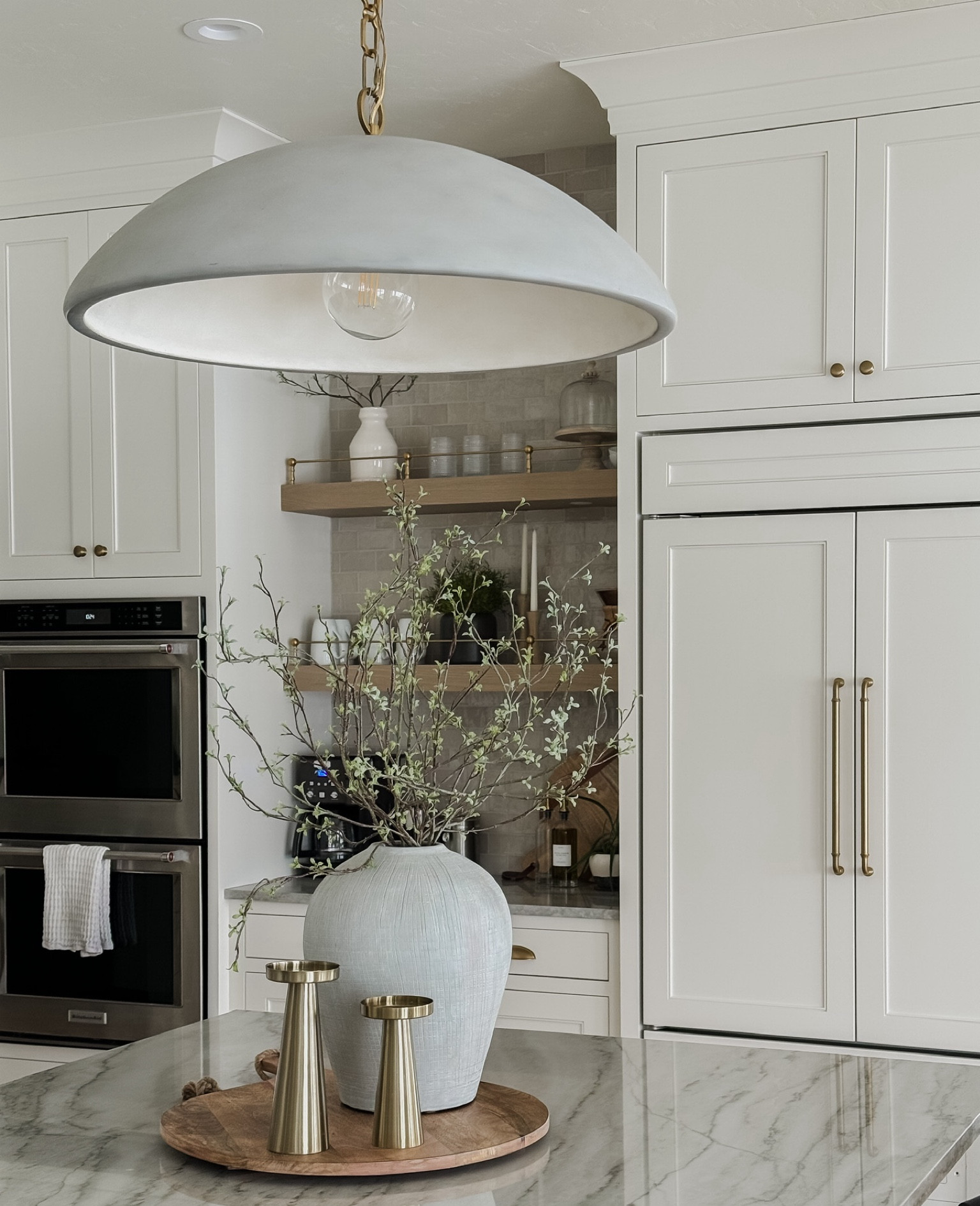 Pendant appreciation. The most asked about piece in our kitchen. #lighting #pendant #kitchenlighting

#LTKHome