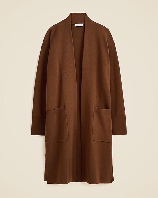 Long sweater blazer with side slits | J. Crew US