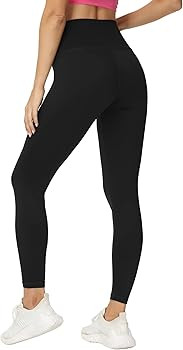 THE GYM PEOPLE Womens' V Cross Waist Yoga Leggings with High Waisted Tummy Control | Amazon (US)