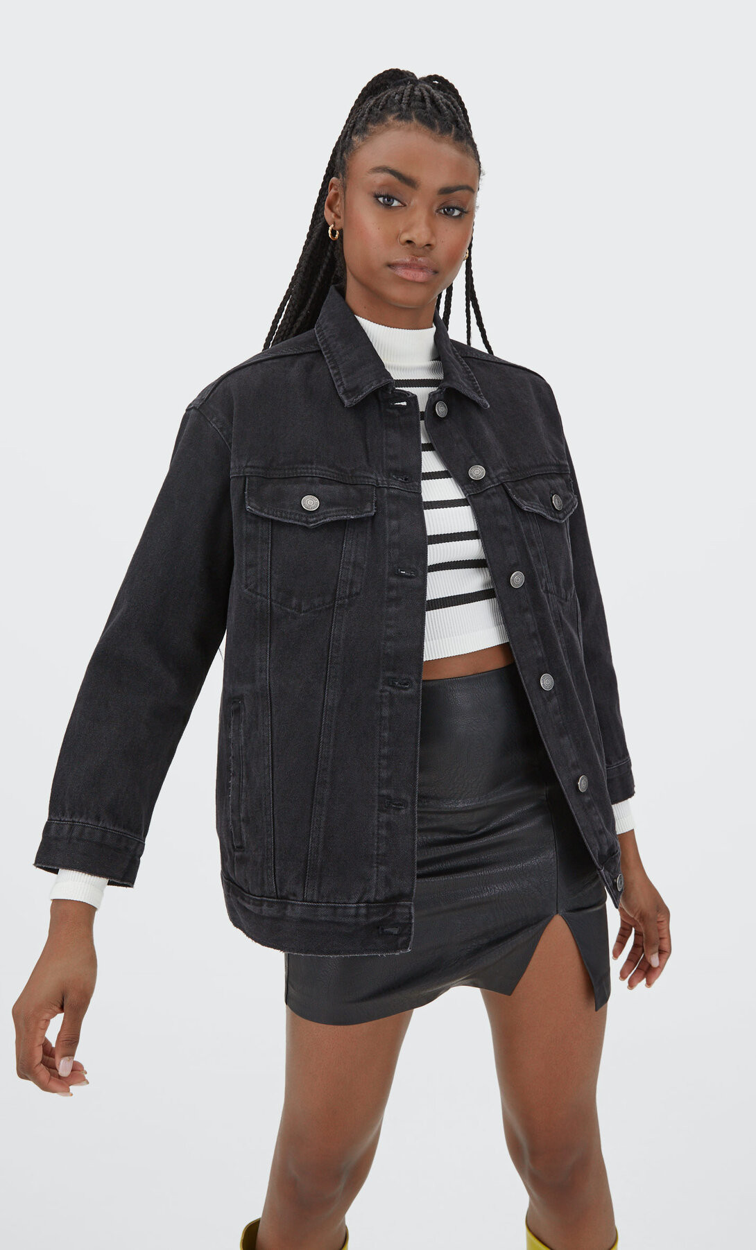 Oversized denim jacket | Stradivarius (UK)