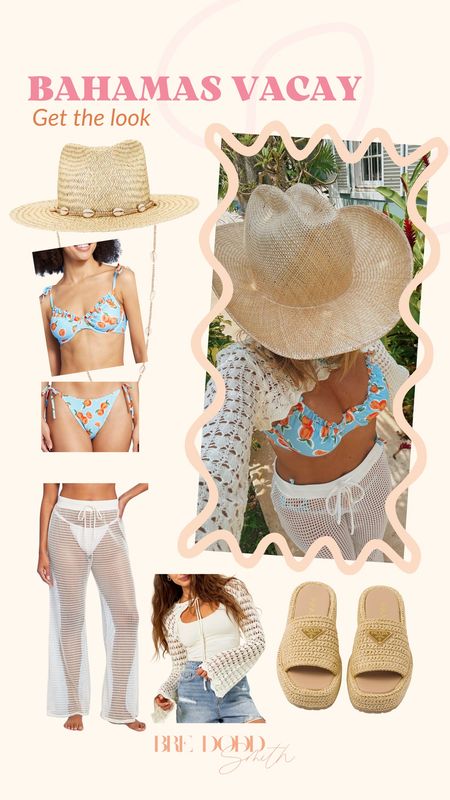Get my Bahamas beach vacay coverup look! You could wear this at the beach or pool! 

Bahamas outfit, beach day, swim, swimwear, bikini, swim coverup, cowboy hat, straw sandals 

#LTKSeasonal #LTKtravel #LTKstyletip