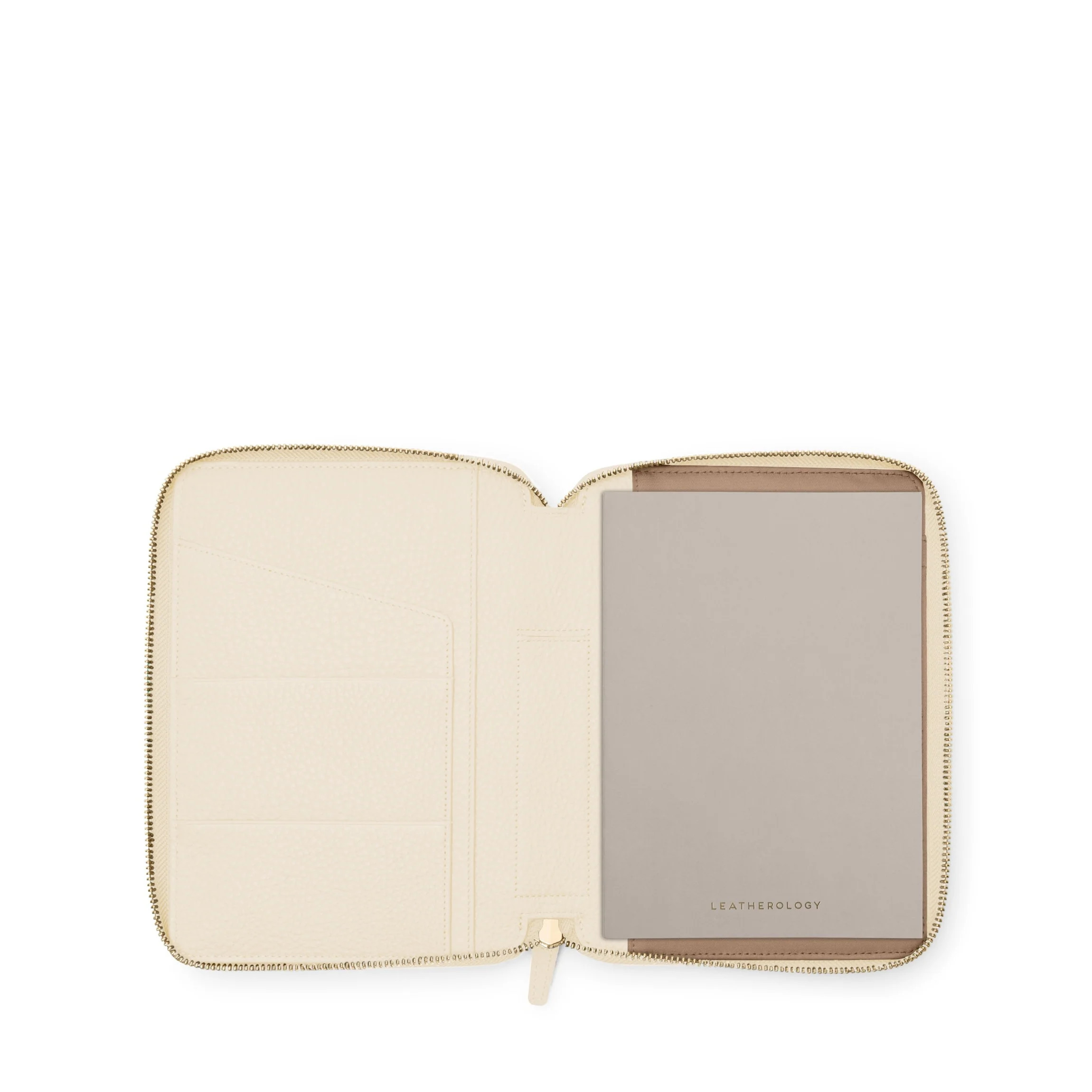 A5 Zippered Journal Sand | Leatherology