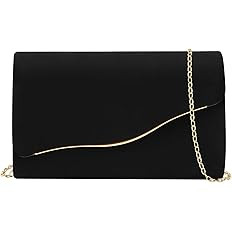 Clutch Purses for Women Evening Bag Faux Suede Formal Party Wedding Cocktail Prom | Amazon (US)