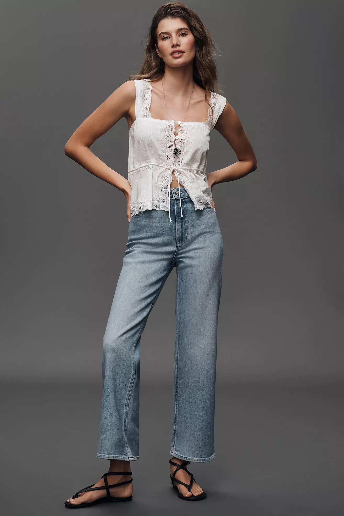 PAIGE Anessa High-Rise Straight Jeans | Anthropologie (US)