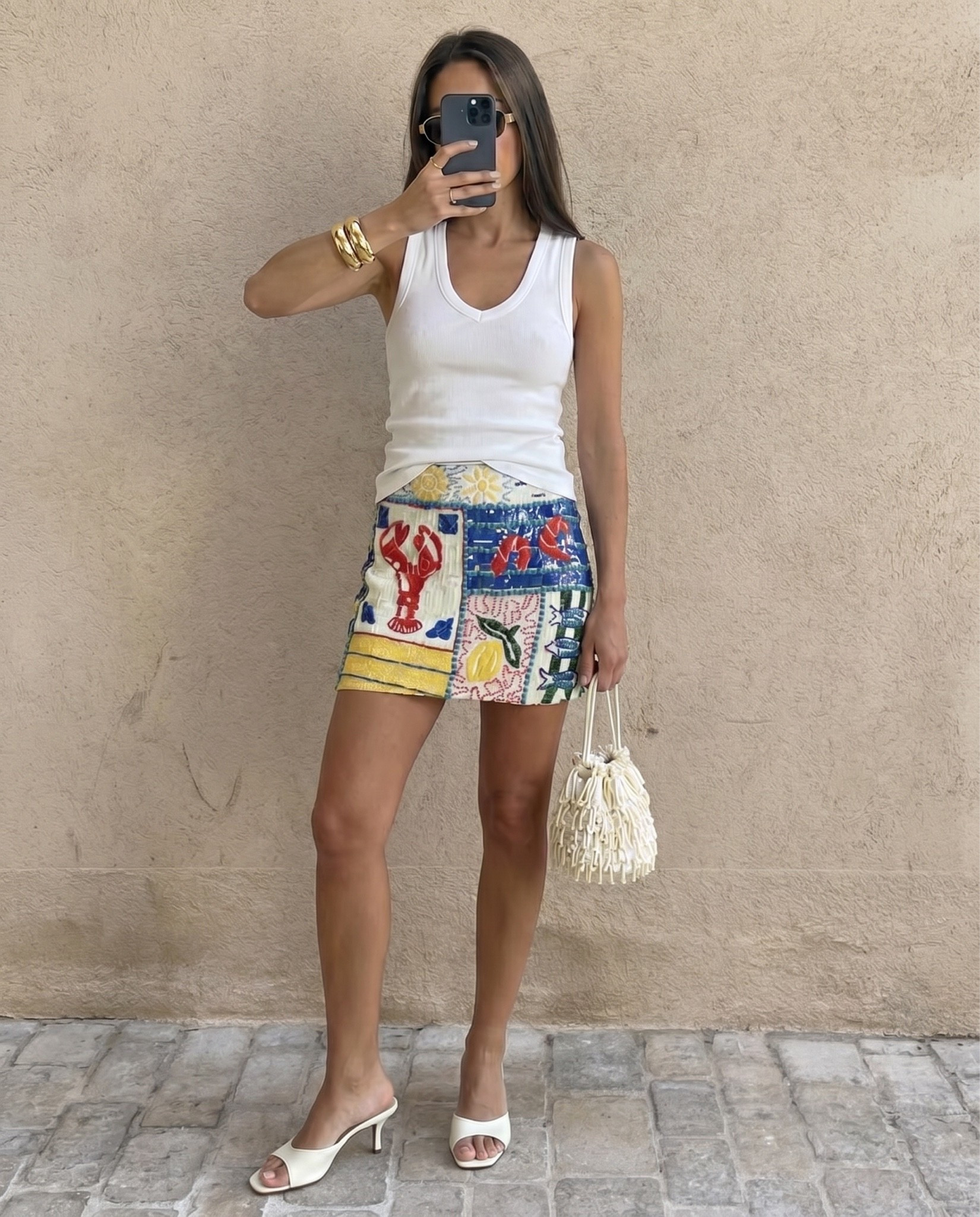Embellished mini skirt outfit✨

Tags: summer holiday outfit, vacation skirt, sparkly sequin skirt, Ibiza outfit, Greece outfit, European summer outfit,

#LTKsummer #LTKtravel #LTKeurope