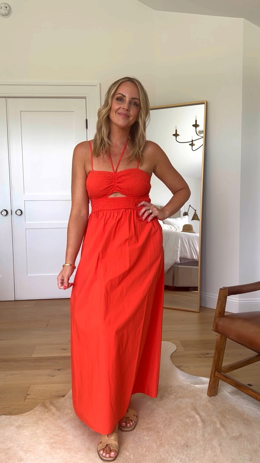 This Target dress is so cute and comes in 3 colors. I’m wearing TTS small. 