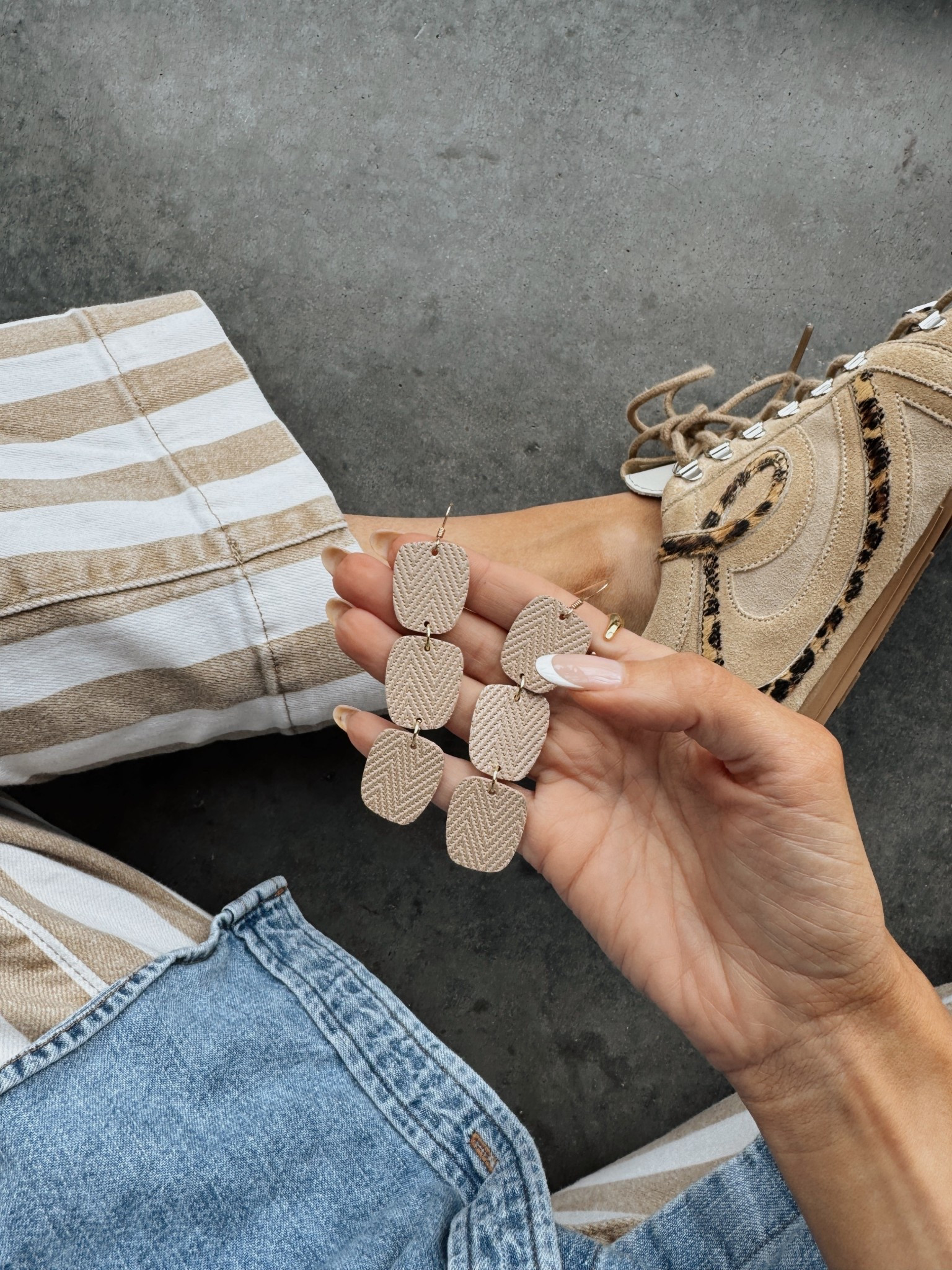 $22 earrings- on sale all month. This color is so good!