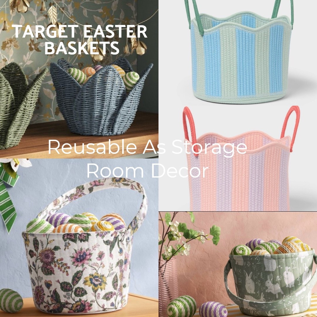 🧺 I only buy my kiddos Easter baskets that ca be used as room decor and storage after. 

🐣Follow along as I will be posting more Easter Baskets Ideas for fillers and themed ideas for these baskets. 

Click the link in my bio to shop all my Target Easter favorites and storage solutions!

I’m leaning into a "calm and collected" vibe by using these woven seagrass and coiled rope baskets from brands like Threshold and Pillowfort. They have that high-end, modern traditional look that fits perfectly on a bookshelf or nightstand once Easter is over. 🕊️🌿

#TargetEaster #EasterBaskets #RoomOrganization #ModernTraditional #SpringDecor #TargetFinds #KidsRoomInspo #LTKHome #EasterGifts #HomeStorage #LTKEaster

#LTKKids #LTKmomlife #LTKSeasonal