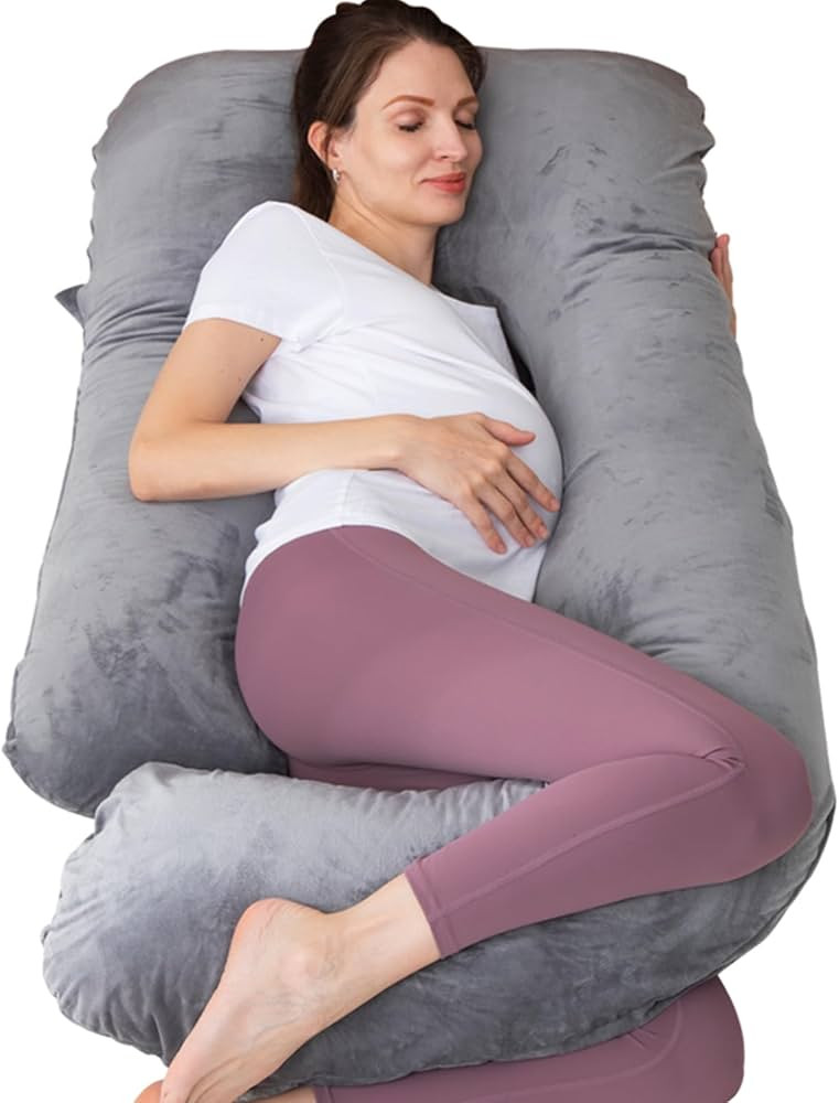 MOON PINE Pregnancy Pillow, U Shaped Full Body Pillow for Maternity Support, Sleeping Pillow with... | Amazon (US)