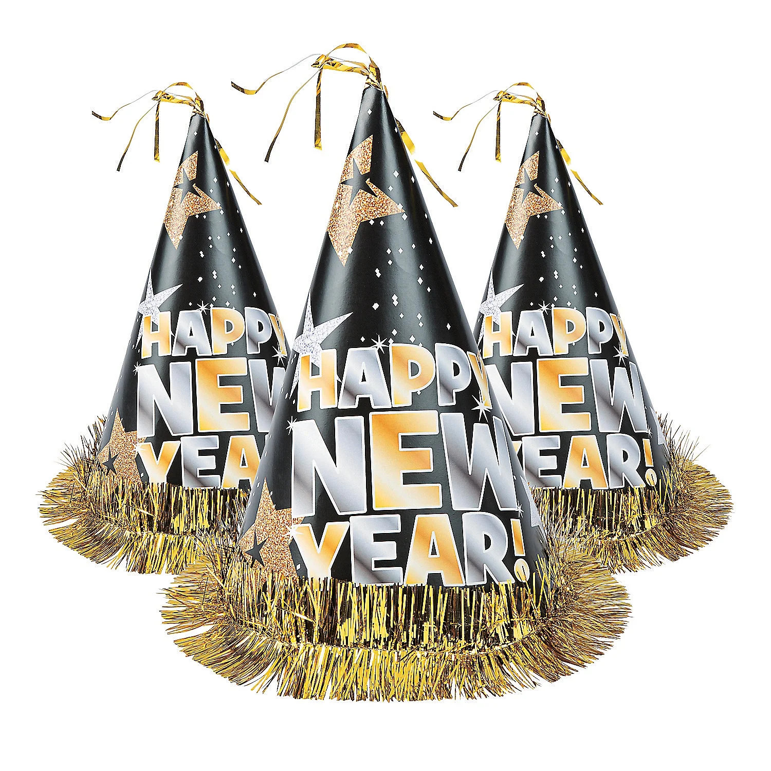 Fun Express Multi-color New Years Party Hats, 12 Count | Walmart (US)