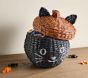 Pumpkin Cat Woven Treat Container | Pottery Barn Kids