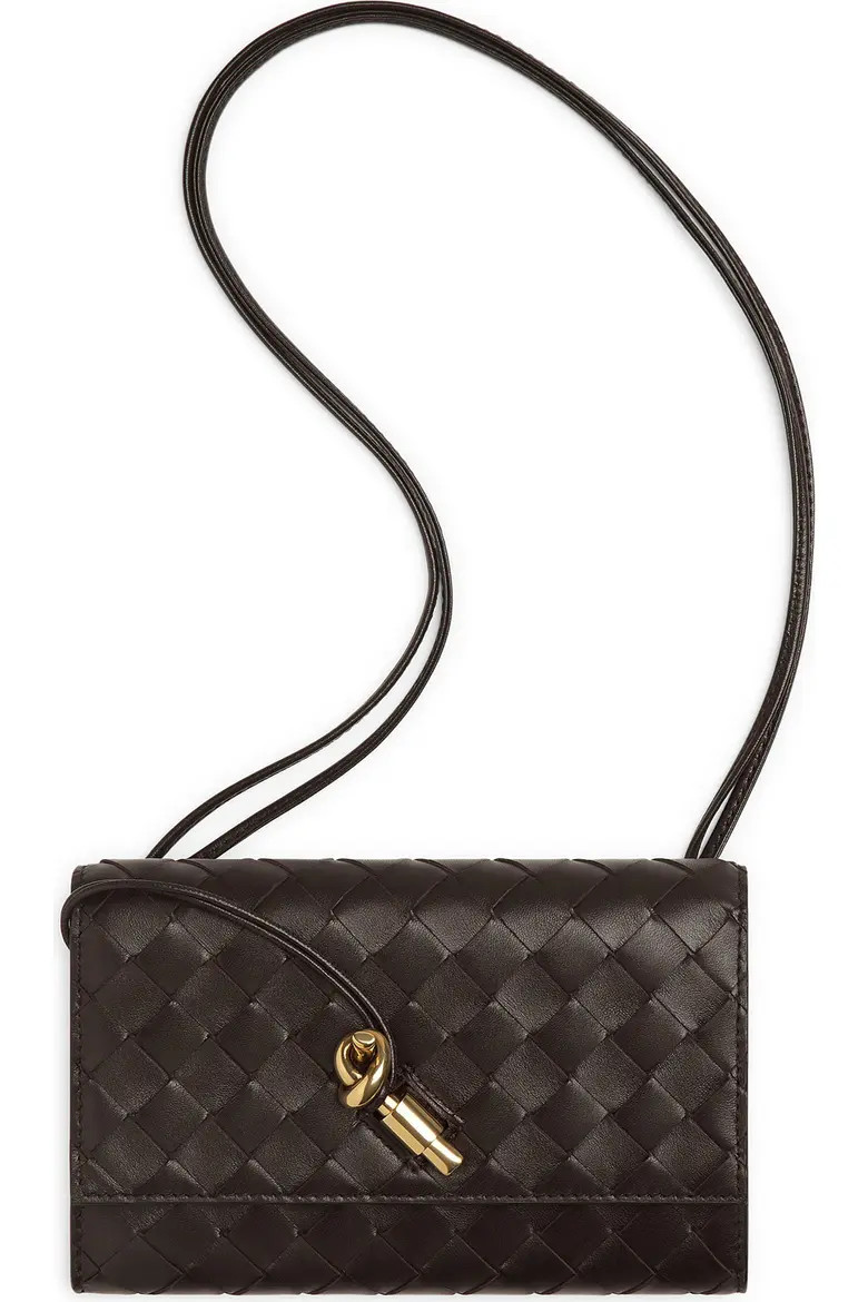 Andiamo Intrecciato Leather Slim Shoulder Bag (Women) | Nordstrom | Nordstrom