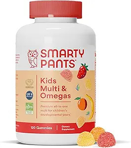 SmartyPants Kids Multivitamin Gummies: Omega 3 Fish Oil (EPA/DHA), Vitamin D3, C, Vitamin B12, B6... | Amazon (US)