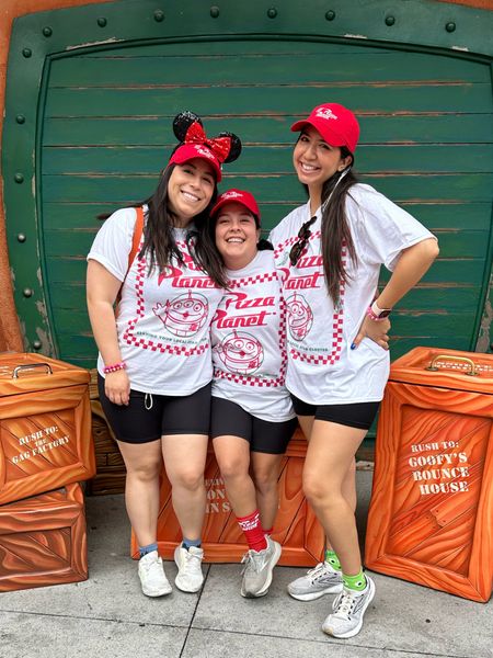 Matching outfits at Disneyland! Pizza Planet themed 🍕 #disneyoutfit #disneyshirt #matchingdisneyshirts #matchingdisneyoutfit #disneyland #disneylandoutfit 