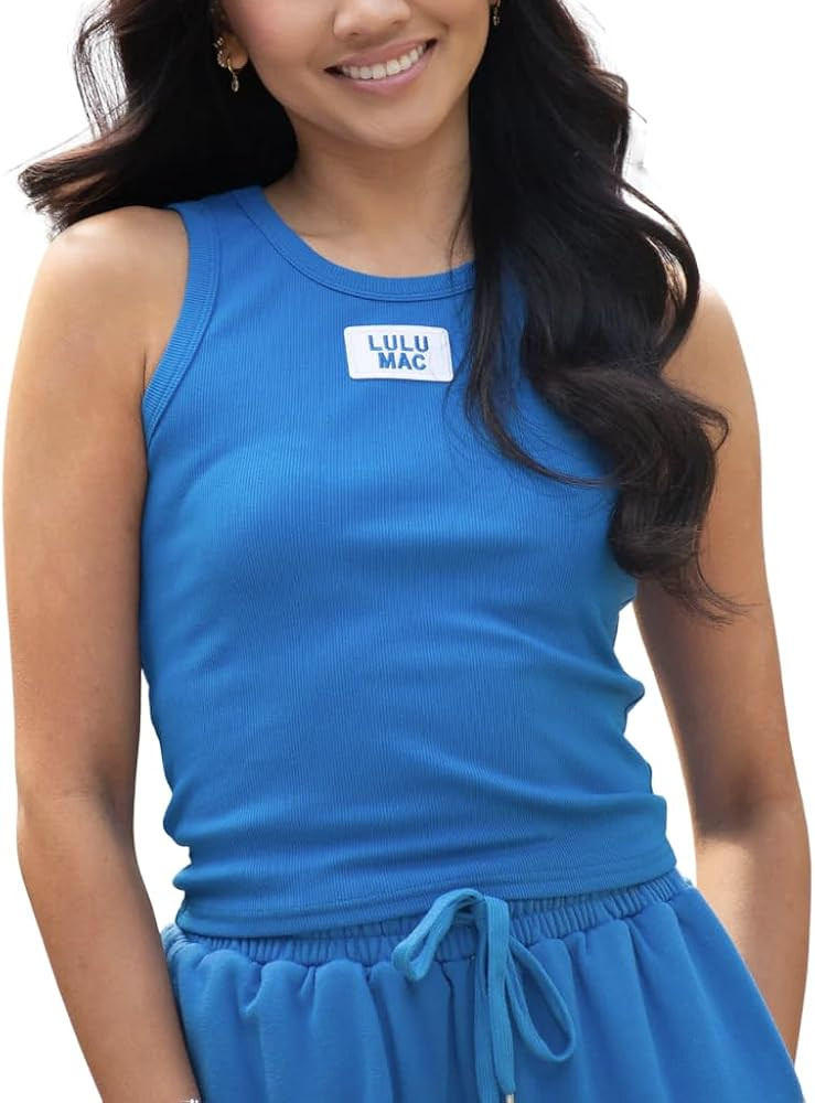 LULU MAC Solid Color Tank Top White Logo White Logo - Adult | Amazon (US)