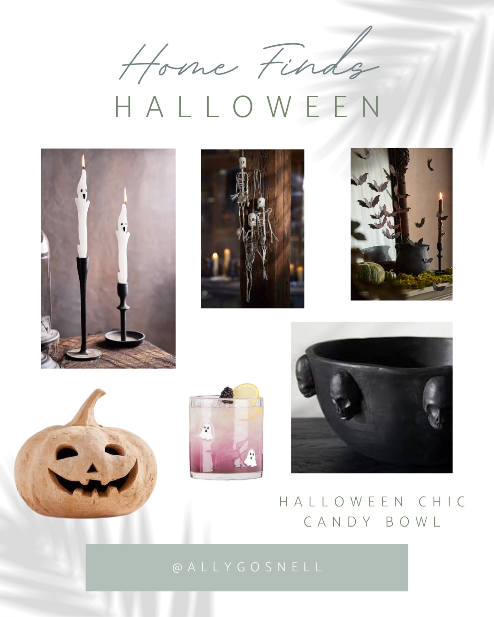 Halloween Decor ✨ My favorite Halloween decor finds! I love the skull candy bowl for trick or treaters and the ghost taper candles. These are sure to sell out fast! Buy now for a spooky Fall season! 

Halloween, Halloween decorations, Halloween glasses, bats, pumpkins, skull, ghosts, skeletons, bats, neutral home, Halloween decor, Anthropologie, west elm, crate & barrel, pottery barn, terrain

#LTKSeasonal #LTKHome #LTKHalloween