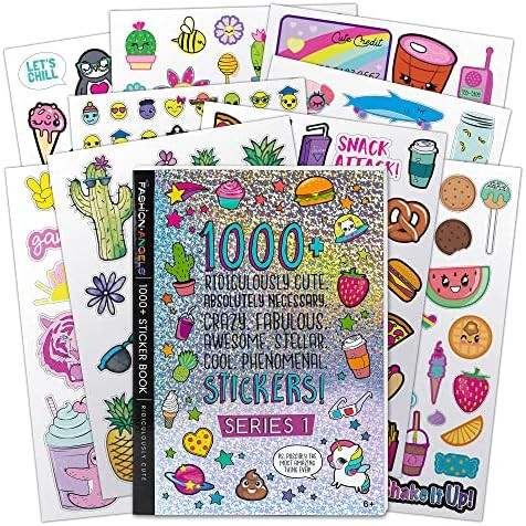 Fashion Angels 1000+ Ridiculously Cute Stickers for Kids - Fun Craft Stickers for Scrapbooks, Pla... | Amazon (US)