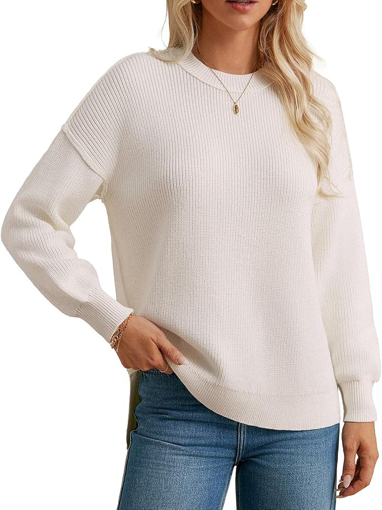 GRACE KARIN Women's Oversized Sweaters Casual Long Sleeve Crewneck Sweatshirt 2025 Fall Pullover ... | Amazon (US)