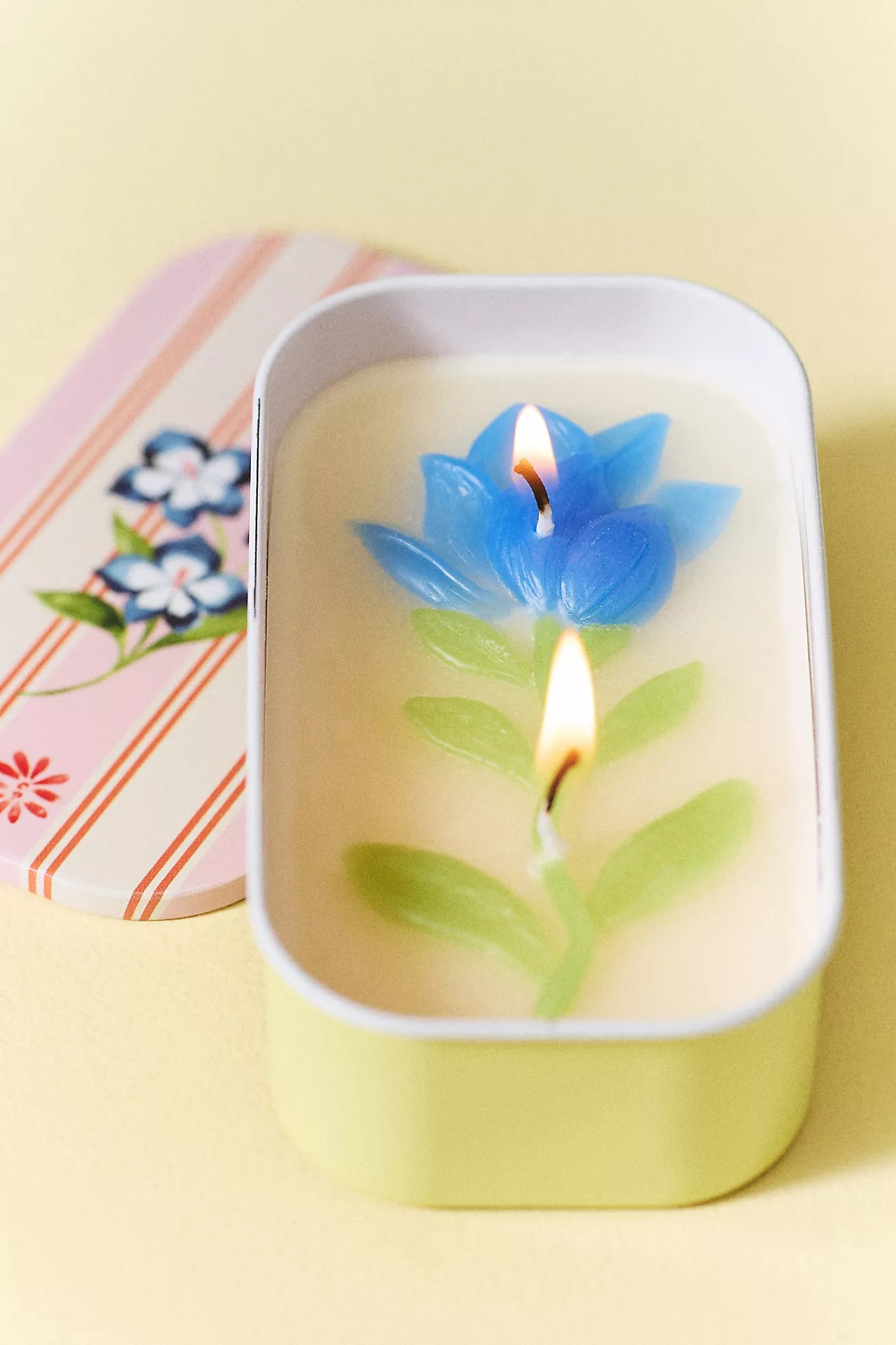 Maeve Floral Orchid & Amber Tinned Candle | Anthropologie (US)