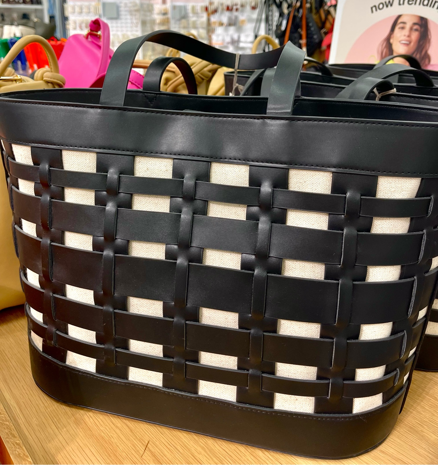 On sale! Saw this black and white faux leather woven bag and loved it for the changing season! 

target cute bag black and white faux leather fall tote bag under $50 purse 

#LTKsalealert #LTKunder50 #LTKstyletip