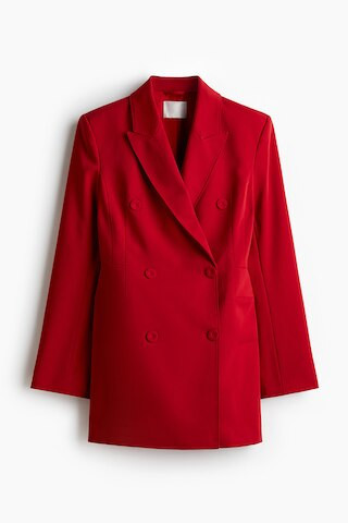 H & M - Robe blazer à fermeture croisée - Rouge | H&M (FR, IT, ES, PT, BE)
