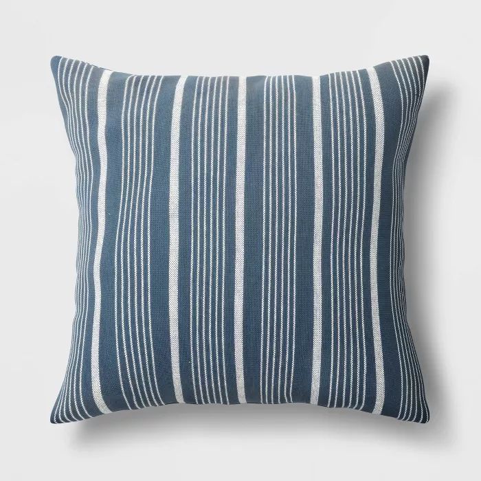 18"x18" Square Woven Striped Throw Pillow - Threshold™ | Target