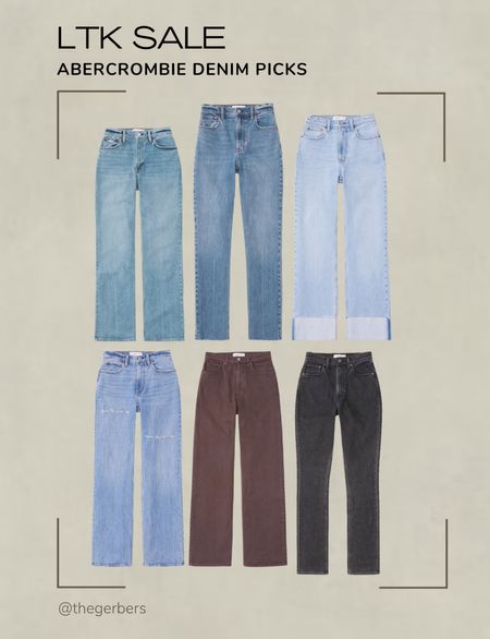 My favorite jeans are always from Abercrombie! These are some of my favorite styles recently. It’s fun to mix in some color occasionally! Shop my #LTKSale favorites! 

ltk sale l jeans sale l denim sale l jeans for fall 

#LTKSale #LTKsalealert