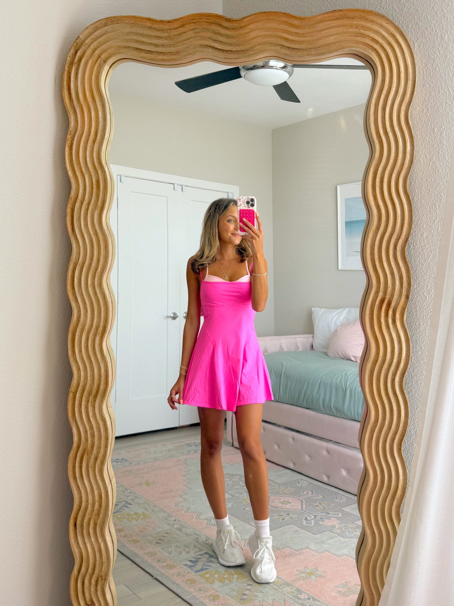 the cutest Disney day outfit from Amazon 💕🐭 wearing an XS in this activewear dress 