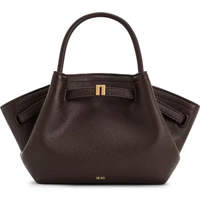 JW PEI Mini Hana Faux Leather Tote in Dark Brown at Nordstrom | Nordstrom