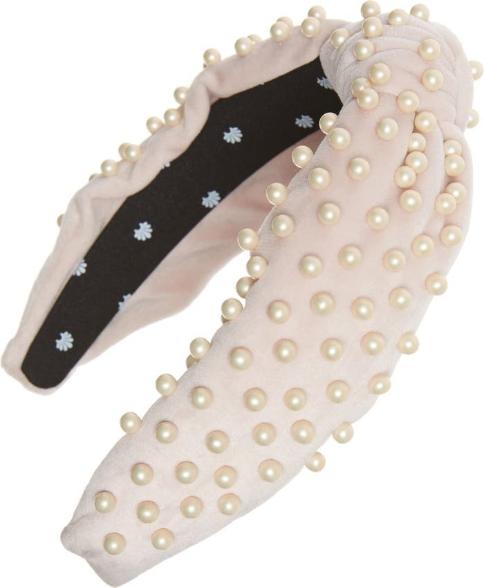 Pearly Velvet Headband | Nordstrom Rack