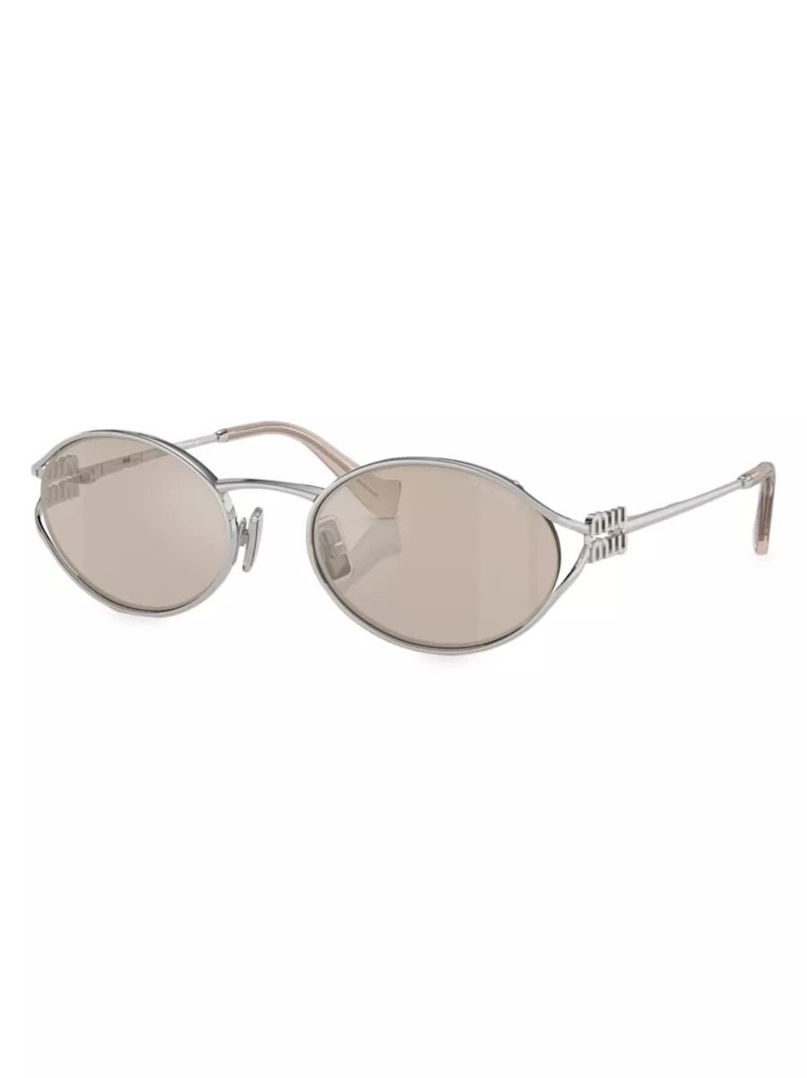 54MM Metal Round Sunglasses | Saks Fifth Avenue