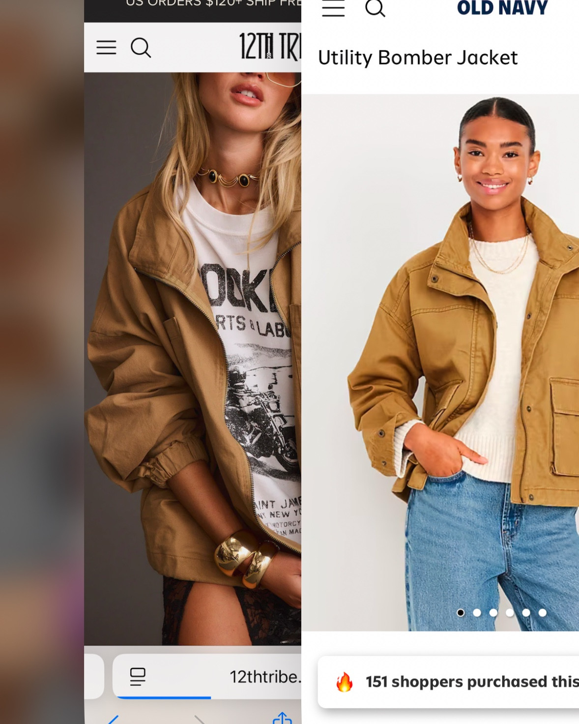 Same same but different! And half the cost at old navy 🤓

#LTKSeasonal #LTKFindsUnder100 #LTKFindsUnder50