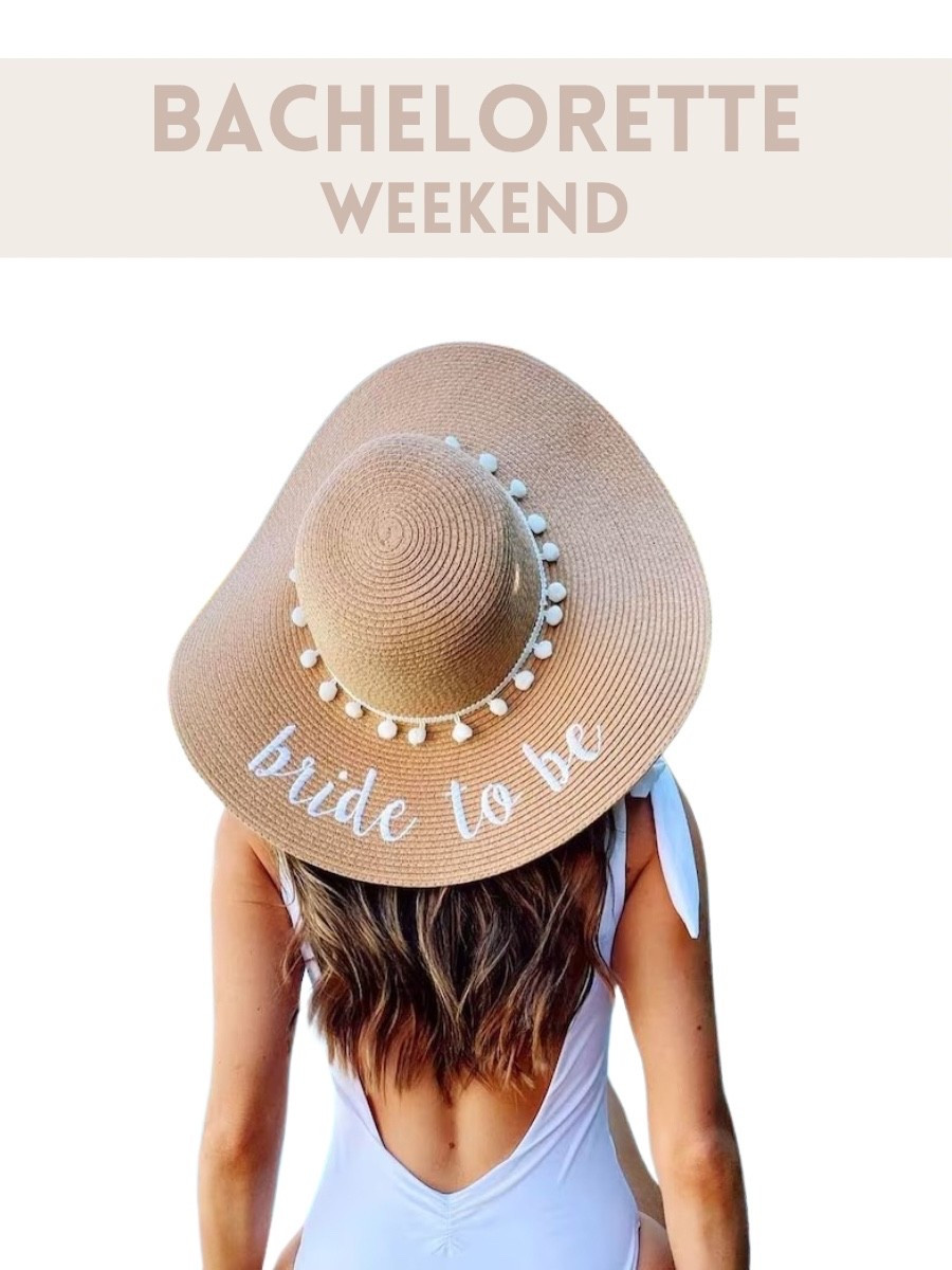 Beach bachelorette. Bride sun hat. Bride beach accessories. Bride beach hat.

#LTKWedding #LTKSeasonal #LTKParties