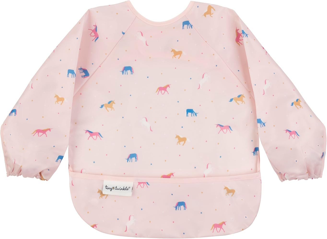 Tiny Twinkle Mess Proof Baby Bib, Long Sleeve Bib Outfit, Waterproof Bibs for Toddlers, Machine W... | Amazon (CA)