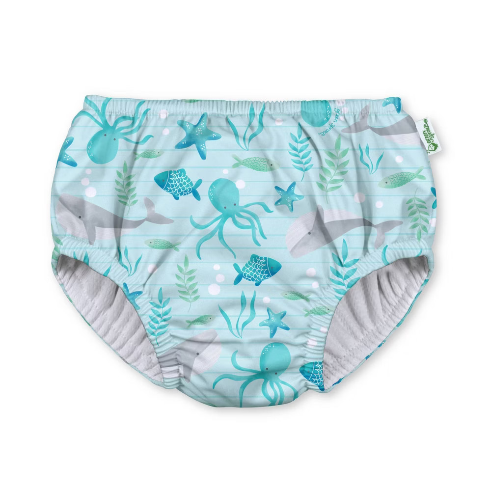 green sprouts Baby Pull-Up Absorbent Reusable Swim Diaper - Aqua | Target