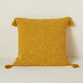 Arabesque Pattern Textured Square Throw Pillow - Opalhouse™ designed with Jungalow™ | Target