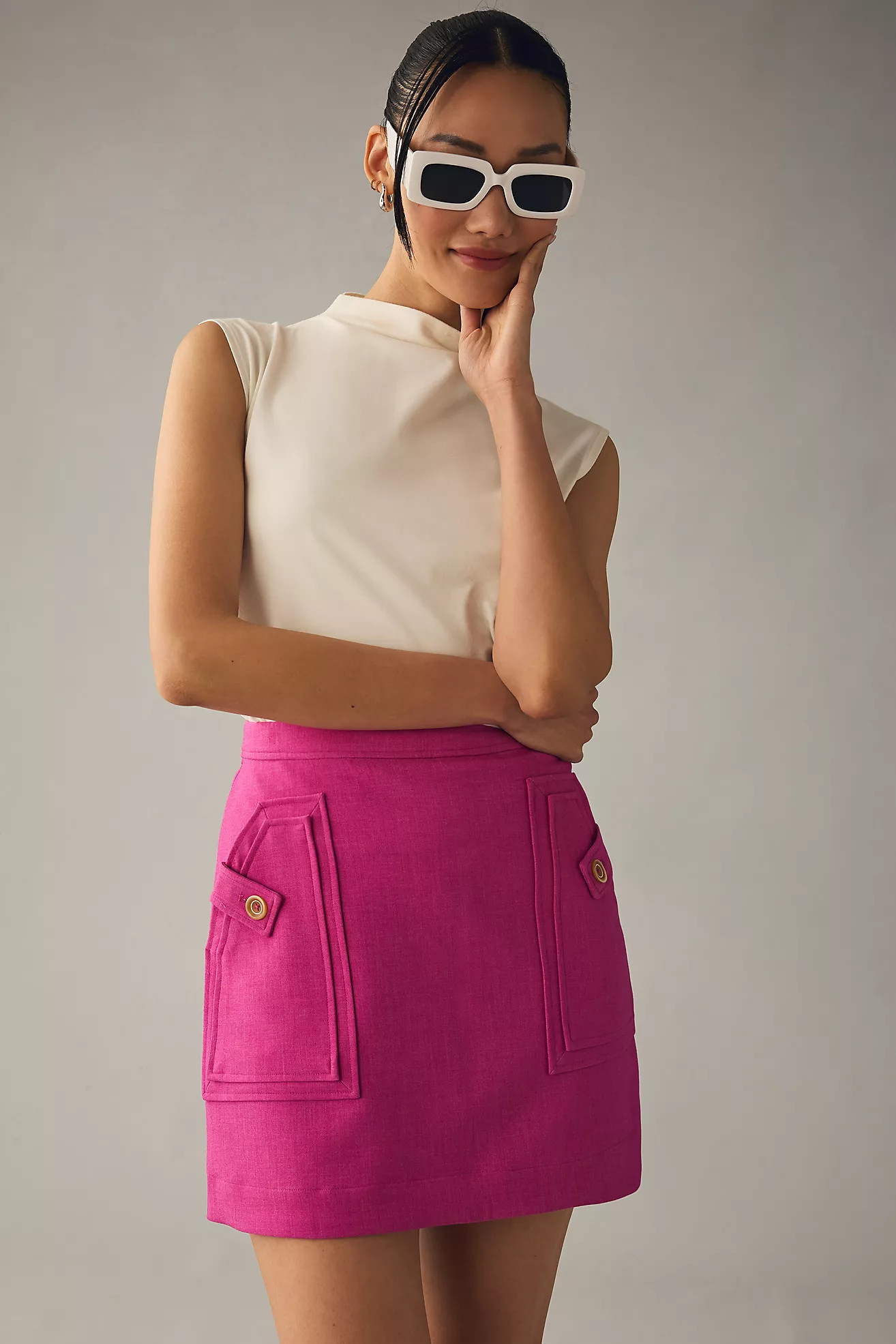 Maeve Patch-Pocket Skirt | Anthropologie (US)