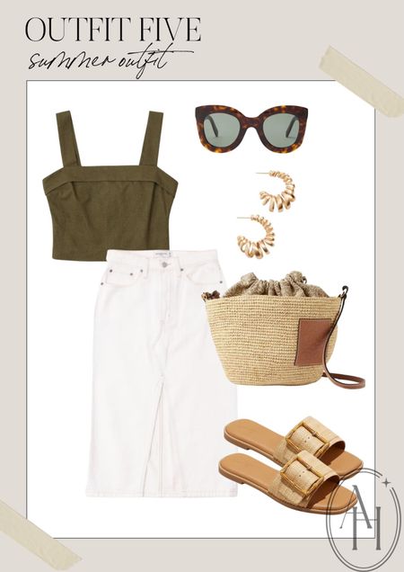 Gorgeous summer look perfect for grabbing lunch with friends. I love this linen blend cropped tank from Abercrombie! 

#LTKFind #LTKstyletip #LTKSeasonal