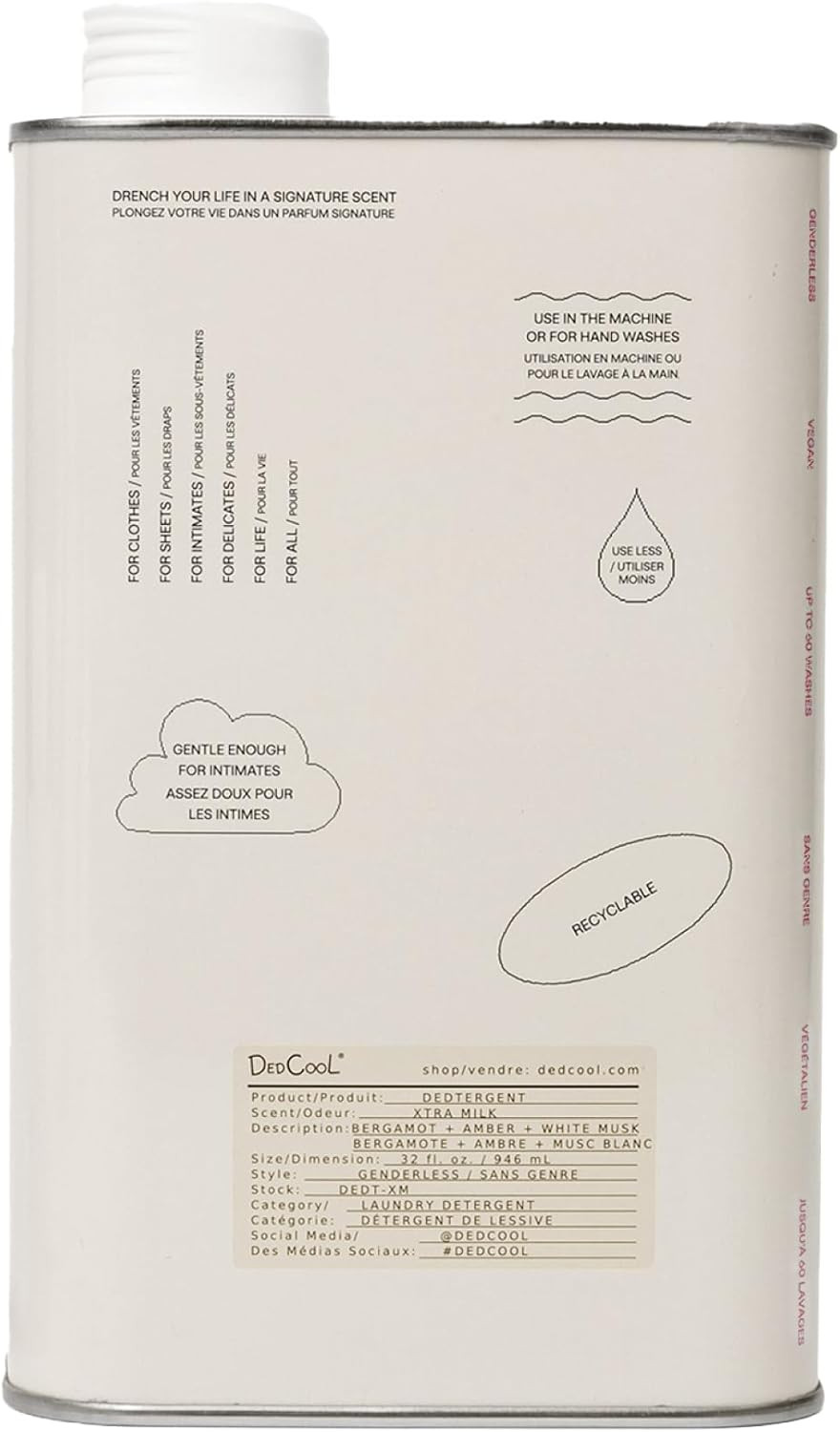 DedCool Liquid Laundry Dedtergent | Xtra Milk | Luxurious Fragrance Detergent | Removes Stains | ... | Amazon (US)