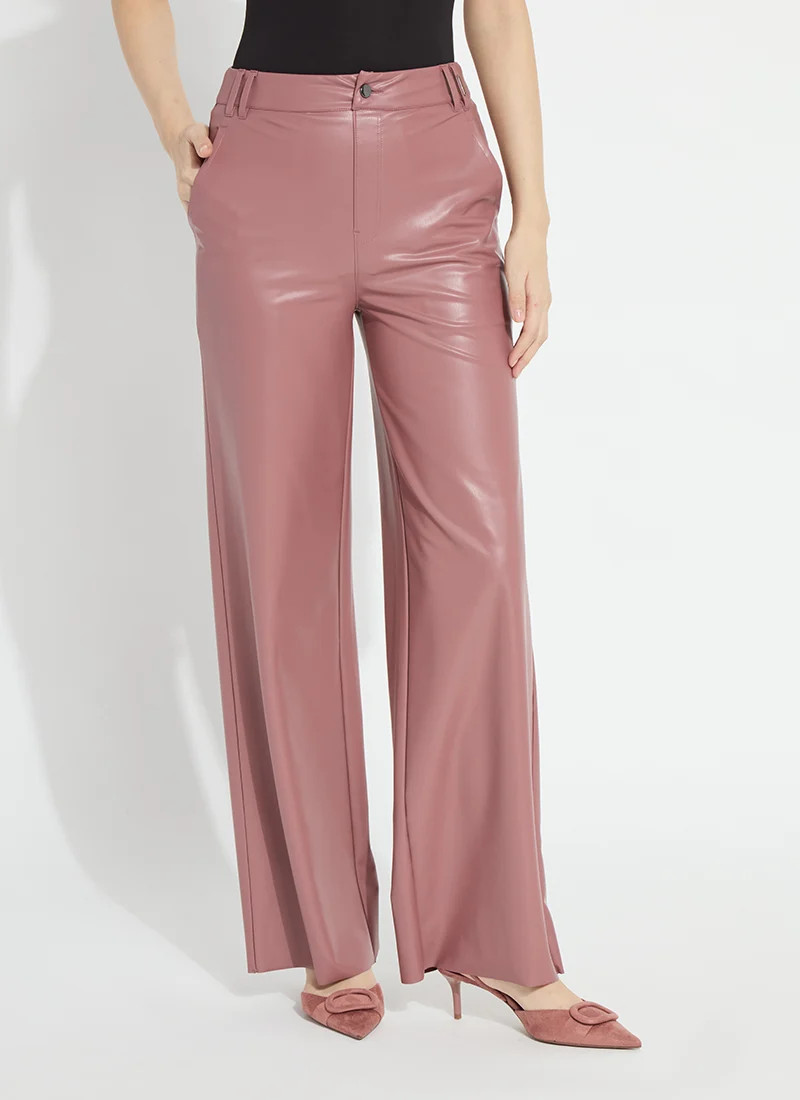 Ada Pull On Transeasonal Vegan Leather Trouser | Lysse NY