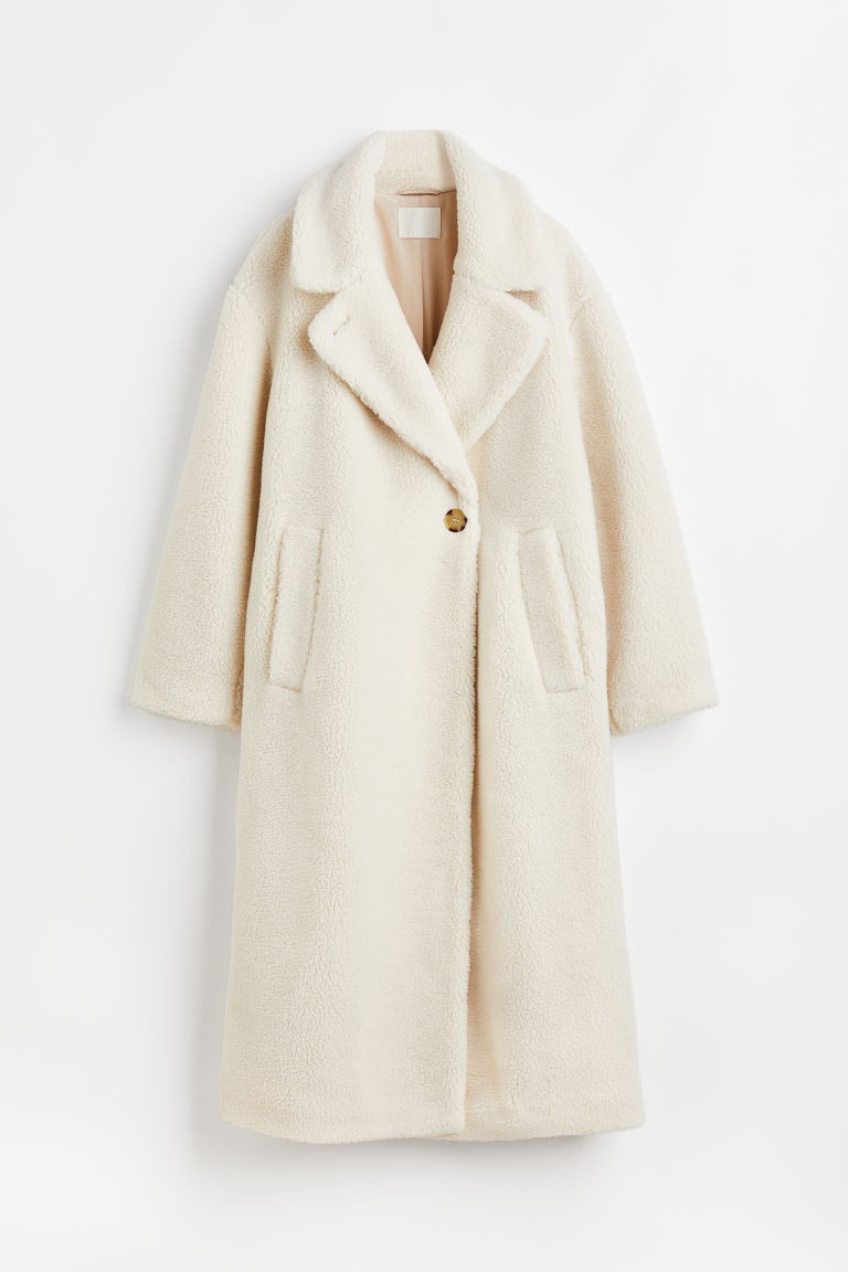 H & M - Teddy Bear Coat - White | H&M (US + CA)