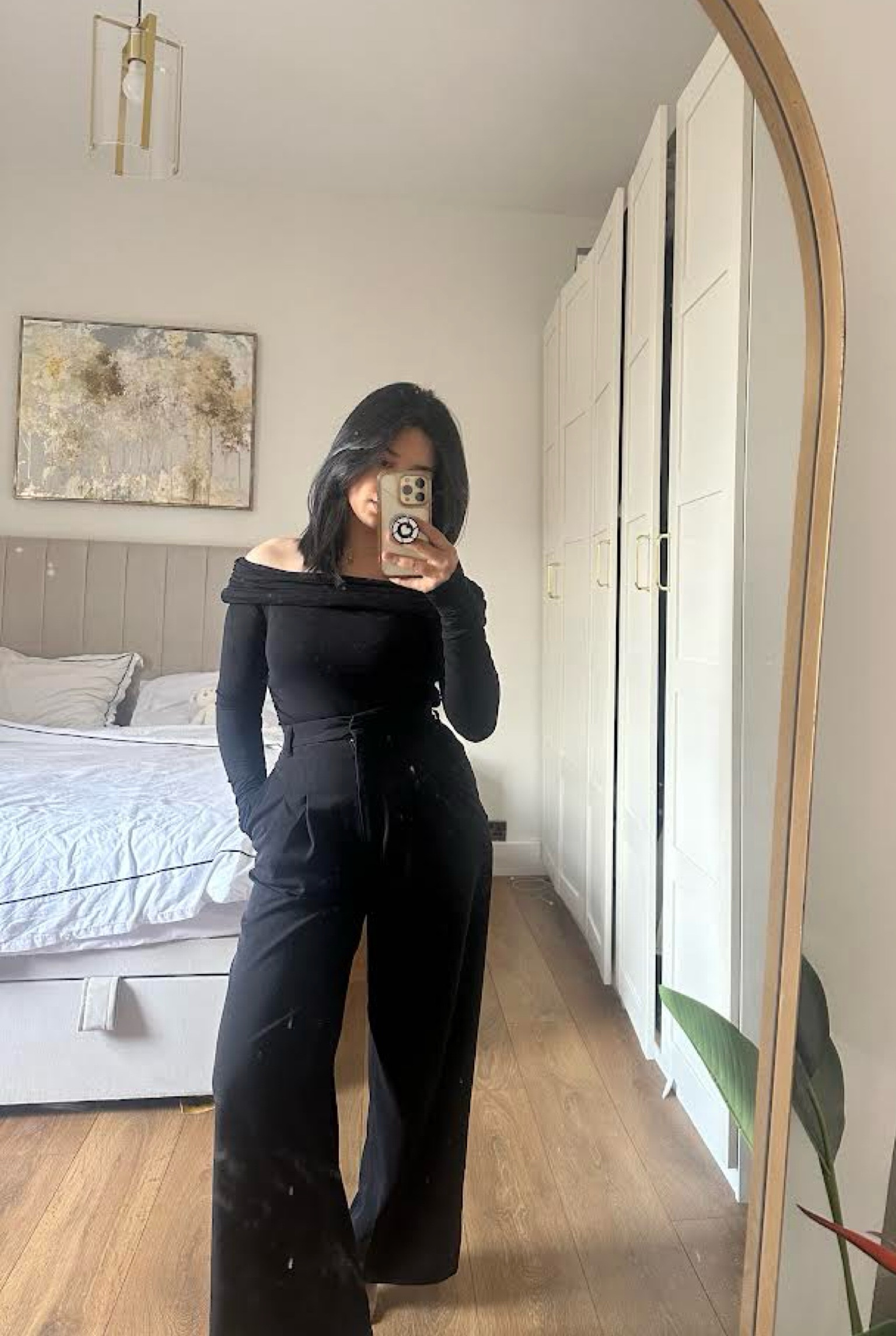 Mango, H&m, summer outfit, black outfit, bardot top, off shoulder top, black trousers, wide leg trousers, summer outfits, casual outfits 

#LTKsummer #LTKeurope #LTKstyletip