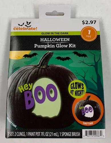 Way To Celebrate Halloween Pumpkin No-Carve Decoration Glow Ghost. - Walmart.com | Walmart (US)
