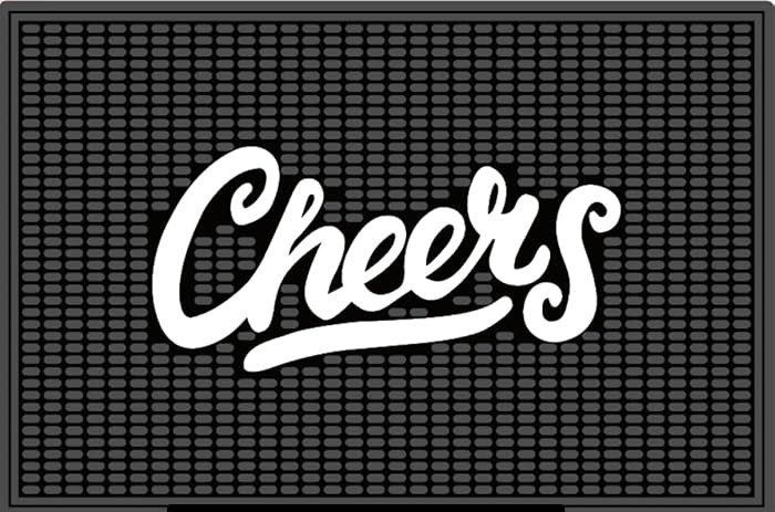 Highball & Chaser Premium Custom Bar Mat 18in x 12in 1cm Thick Durable and Stylish Service Bar Ma... | Amazon (US)
